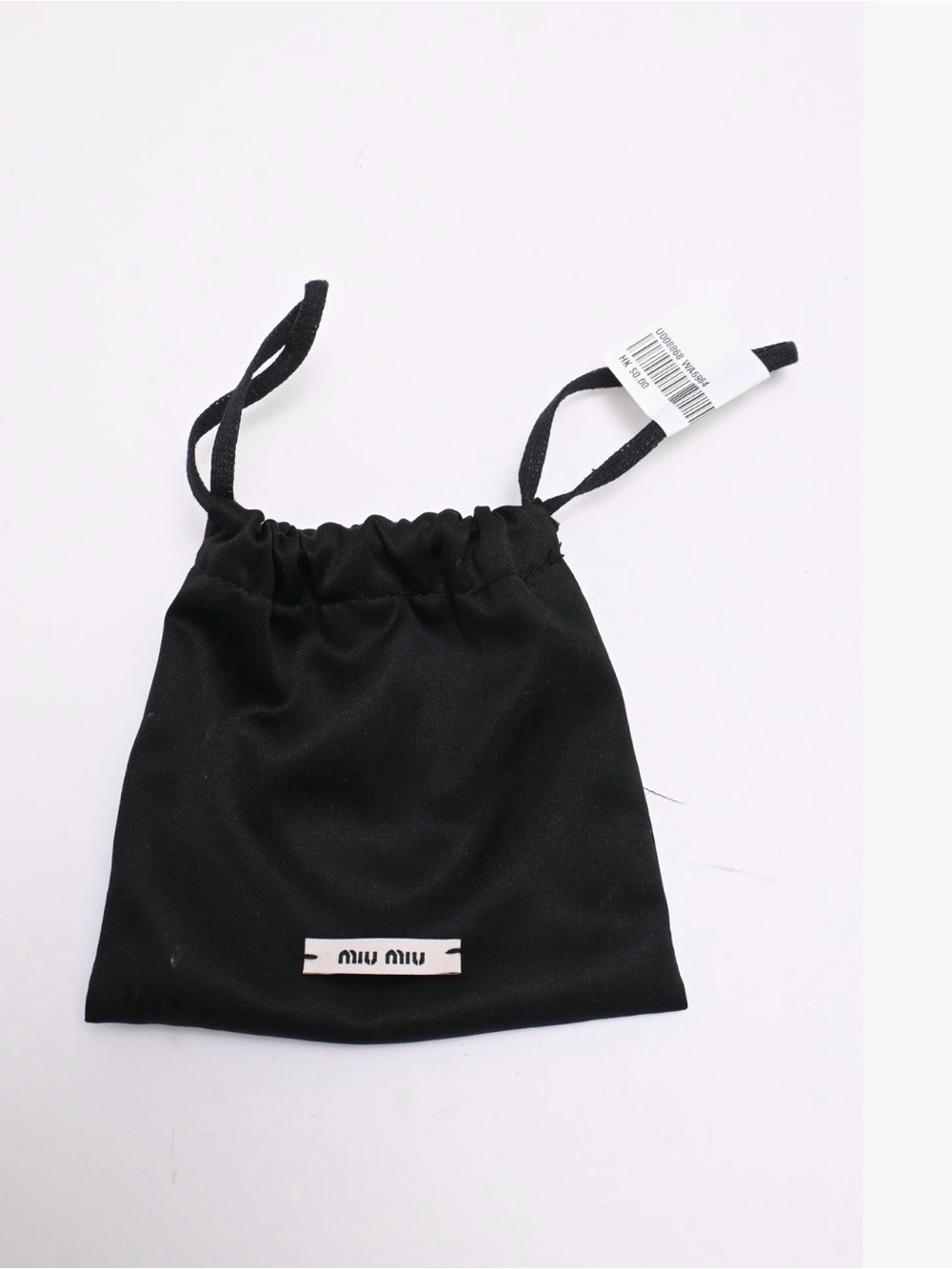 ♥️NEW Miu Miu Black Drawstring Dustbag  medium